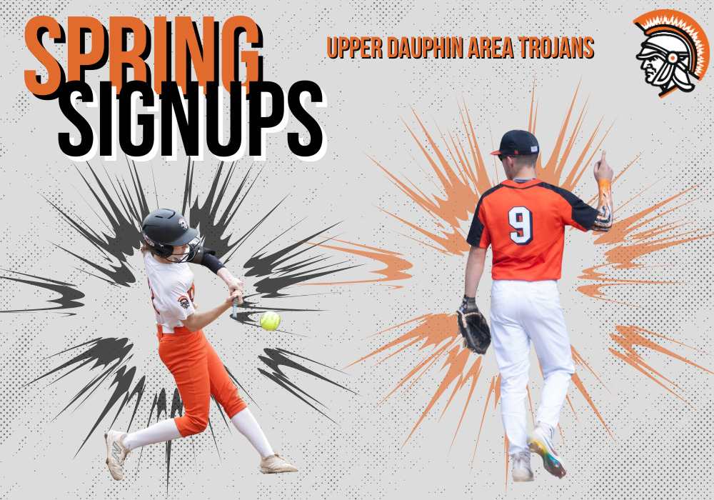 girl hitting a softball and a baseball player pointing up