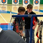 two middle school archers