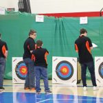 archers with targets