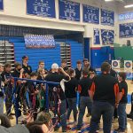 uda archery team huddle