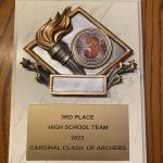 high school cardinal clash plaque